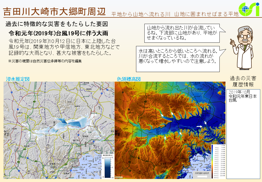 吉田川大崎市大郷町周辺特性図1
