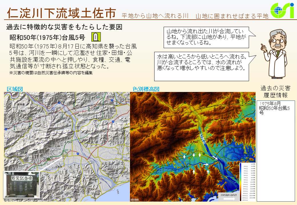 仁淀川下流域土佐市特性図1