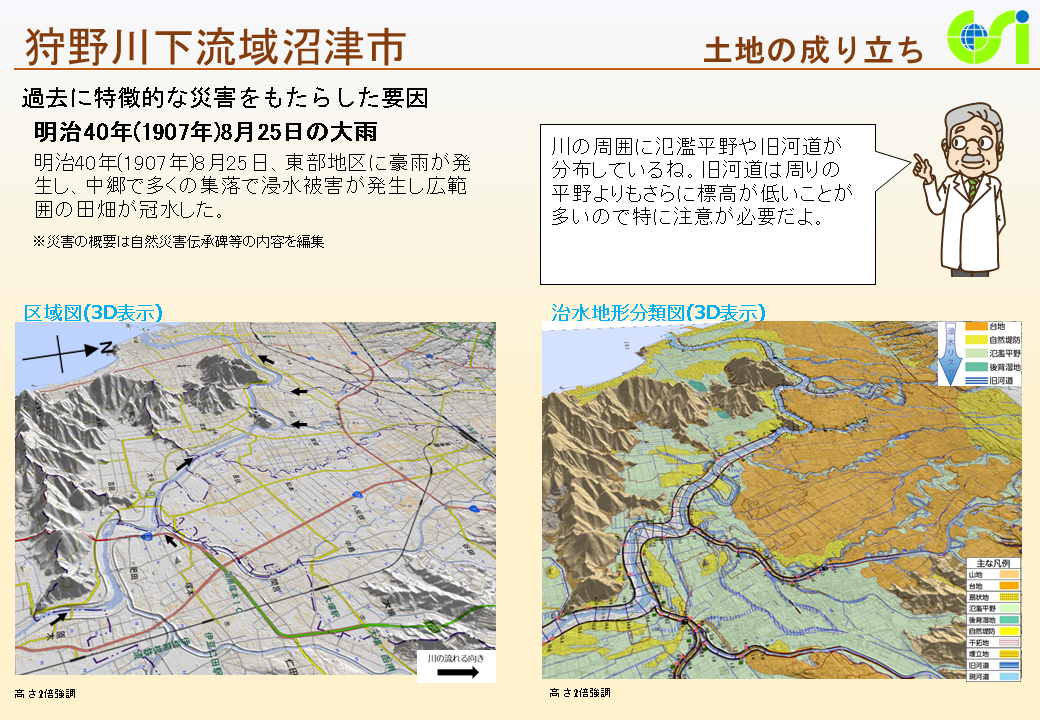 狩野川下流域沼津市域特性図2