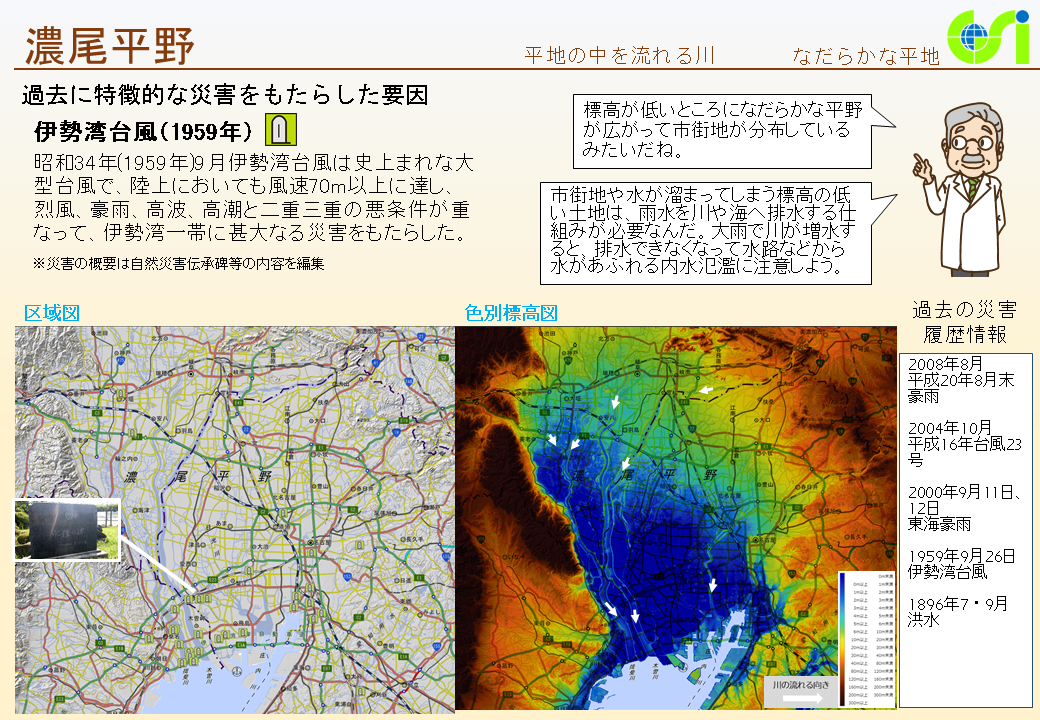 濃尾平野特性図1