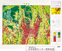 作品：土地利用図「宇都宮」