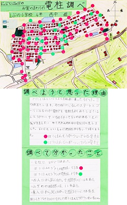 作品名：じぃじとばぁばのお家のまわりの電柱調べ