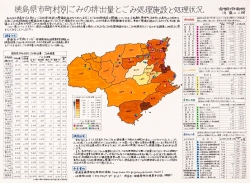 作品名：徳島県市町村別ごみの排出量とごみ処理施設と処理状況